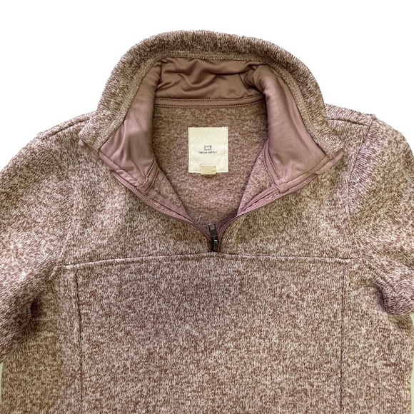 Thread + Supply 1/4 zip fleece with lined front pocket and neck size XS - Picture 3 of 16